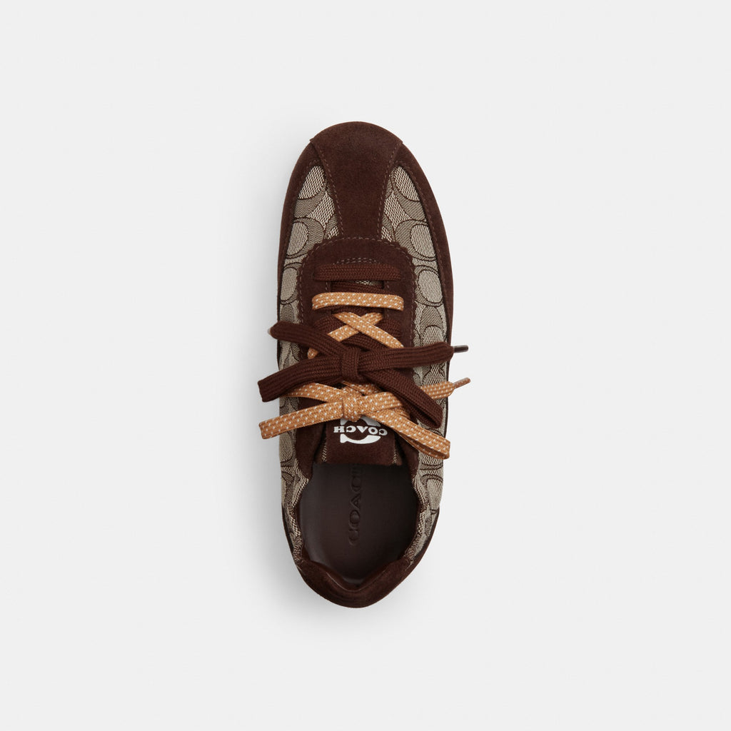 Coach Soft Sneaker In Signature Jacquard - Maple/Oak (Women's)