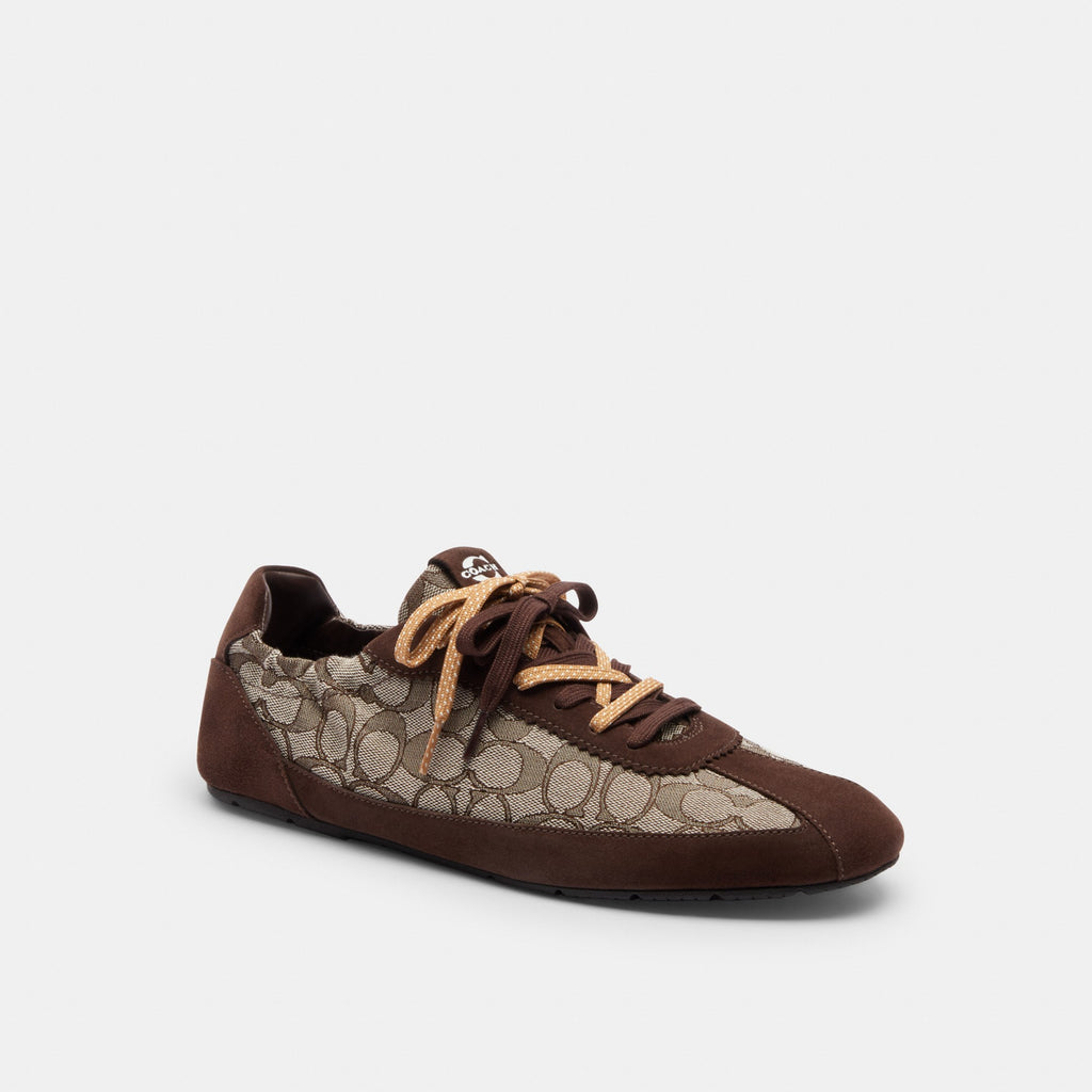 Coach Soft Sneaker In Signature Jacquard - Maple/Oak (Men's)