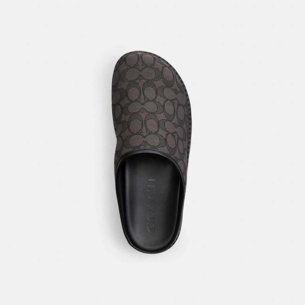 Coach Sport Clog In Signature Jacquard - Graphite/Black (Men's)