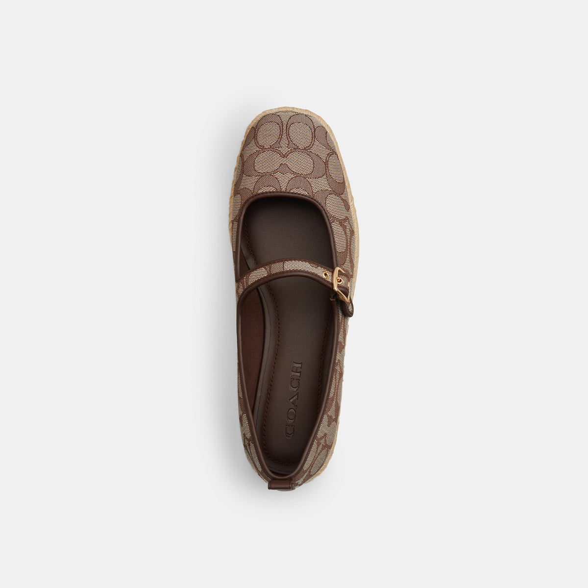 Coach Mary Jane Espadrille In Signature Jacquard - Oak/Maple (3)
