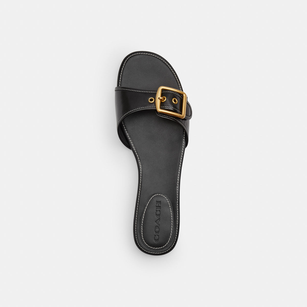 Coach Margot Flat Sandal - Black (3)