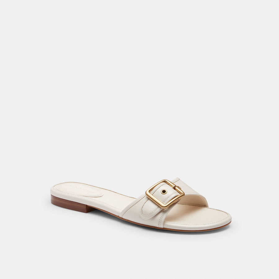 Coach Margot Flat Sandal - Chalk (Women's)