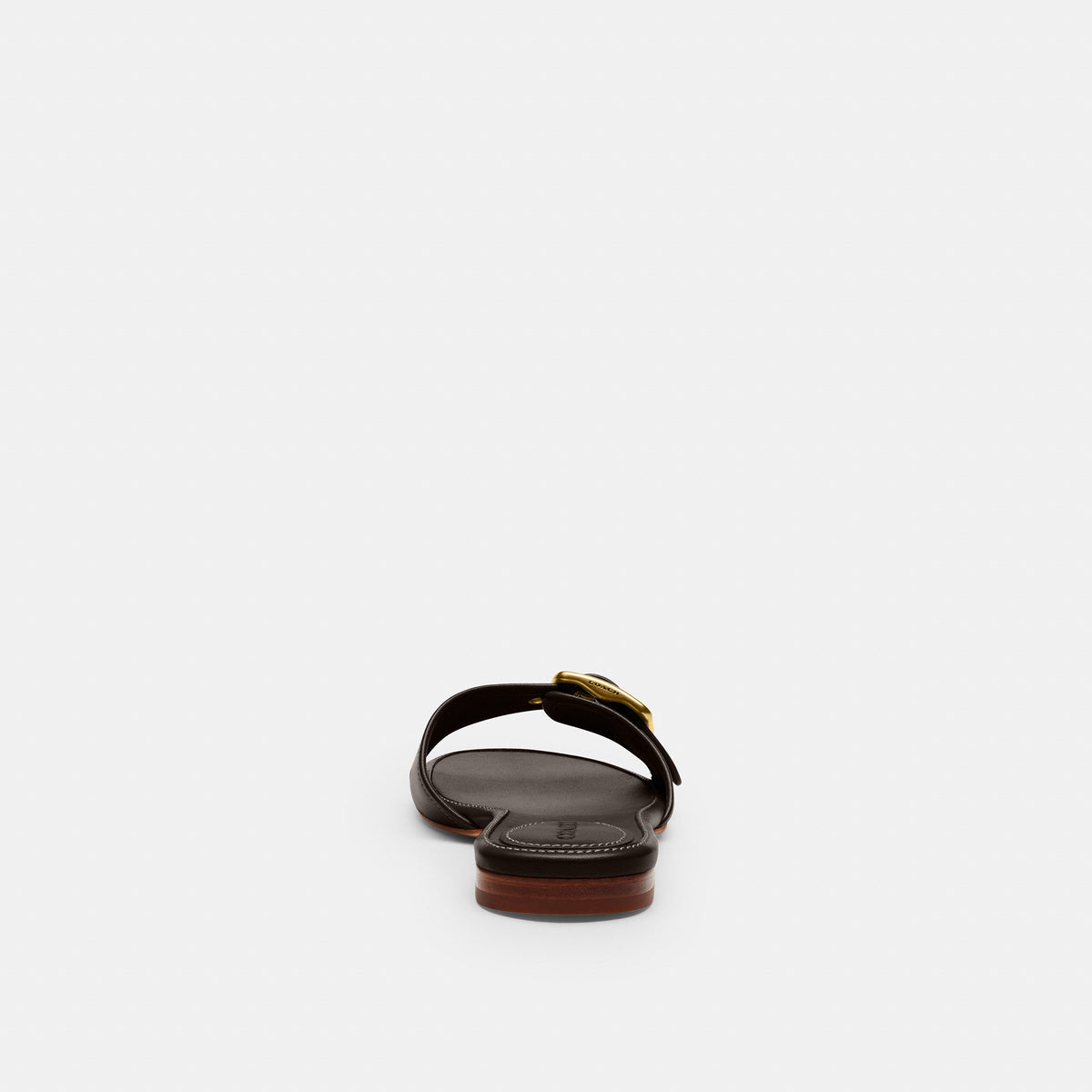 Coach Margot Flat Sandal - Chocolate Brown (4)