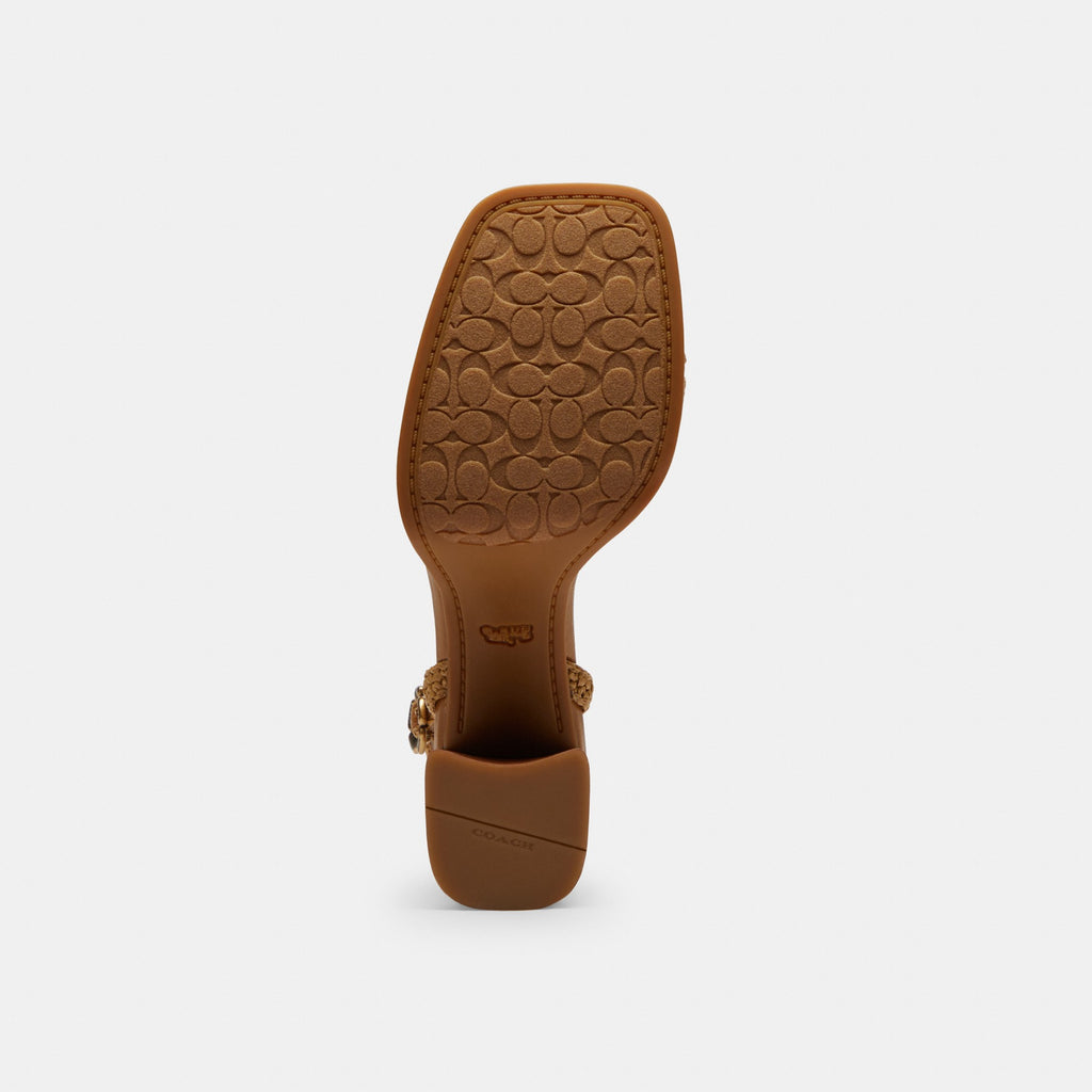 Coach Tea Rose Platform Sandal - Natural (Women's)