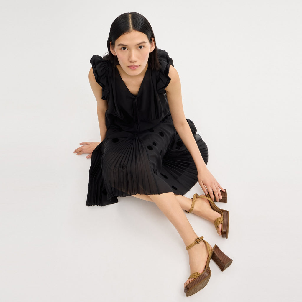 Coach Tea Rose Platform Sandal - Natural (Women's)