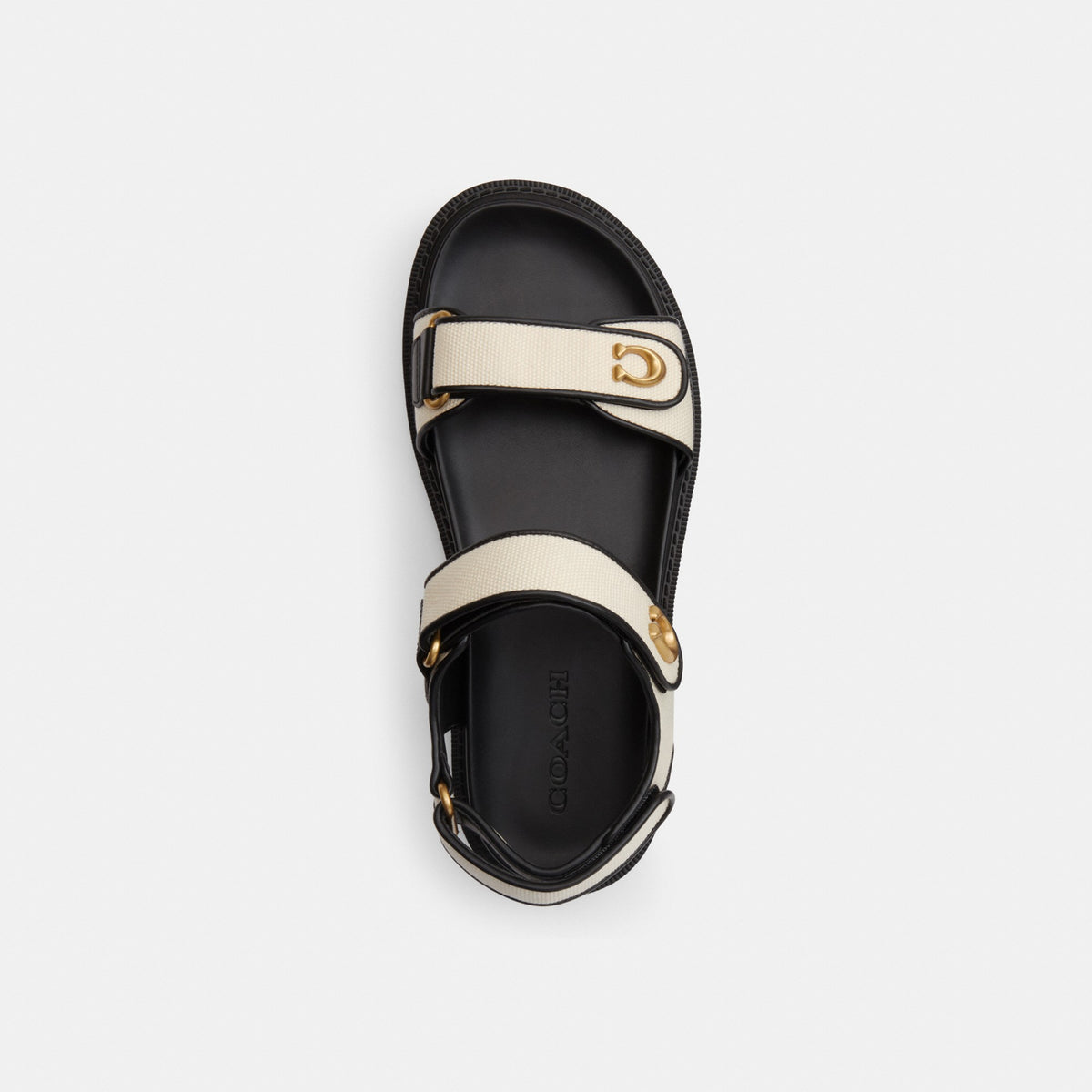 Coach Brynn Sandal - Chalk & Black (Women's)