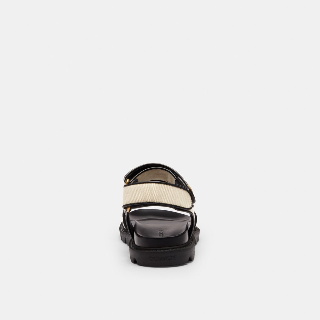 Coach Brynn Sandal - Chalk & Black (Women's)