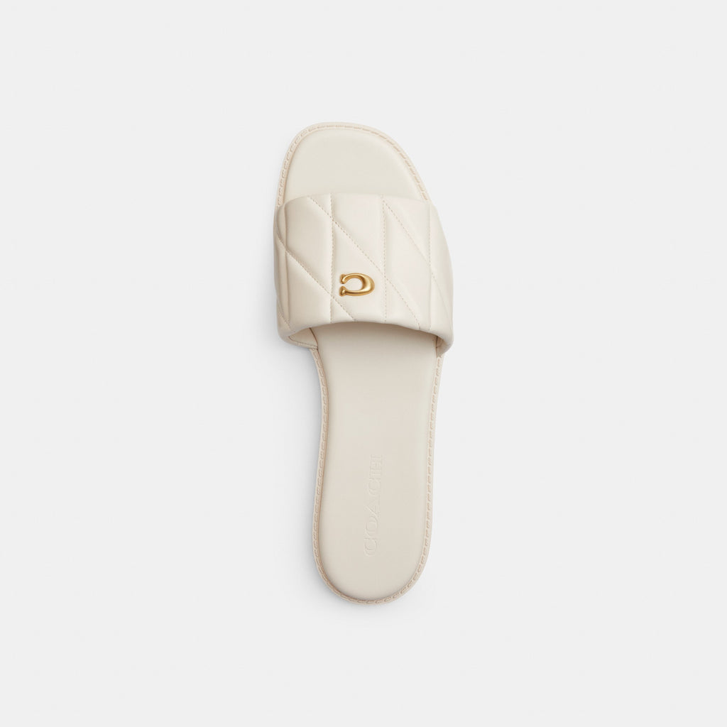 Coach Holly Sandal With Quilting - Chalk (3)