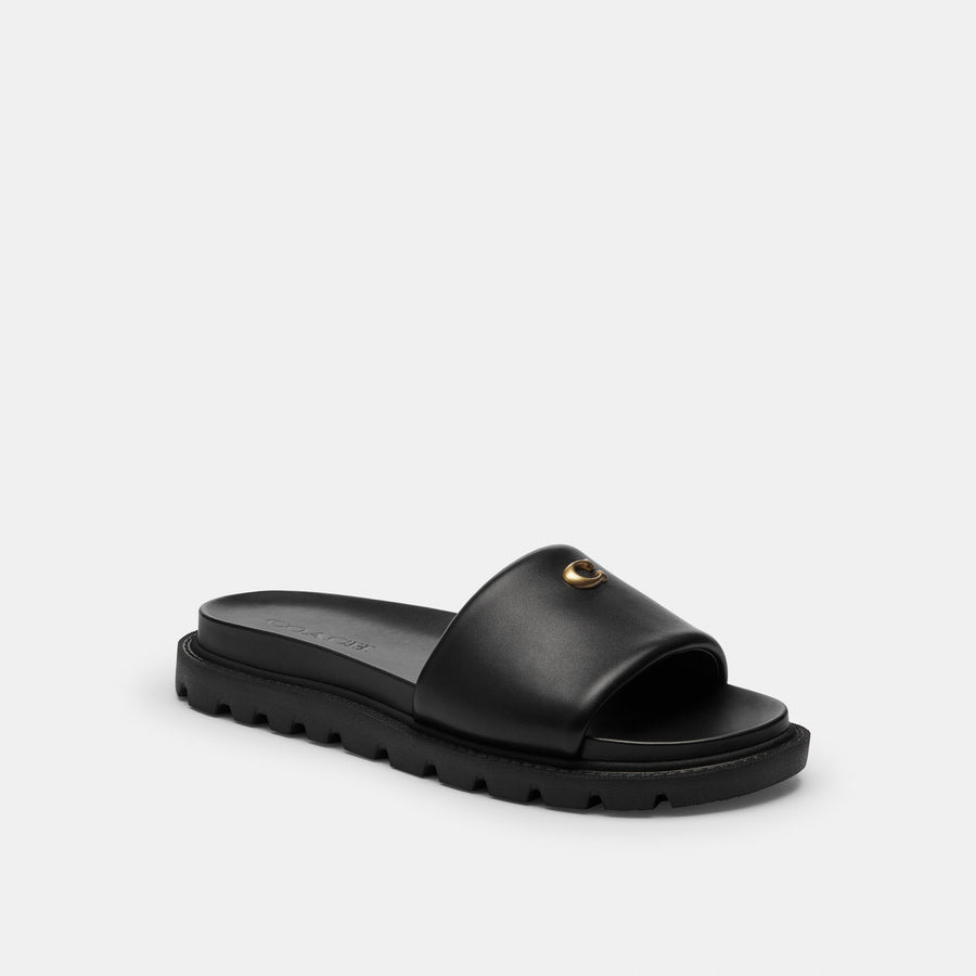 Coach Brynn Slide Sandal - Black (Women's)