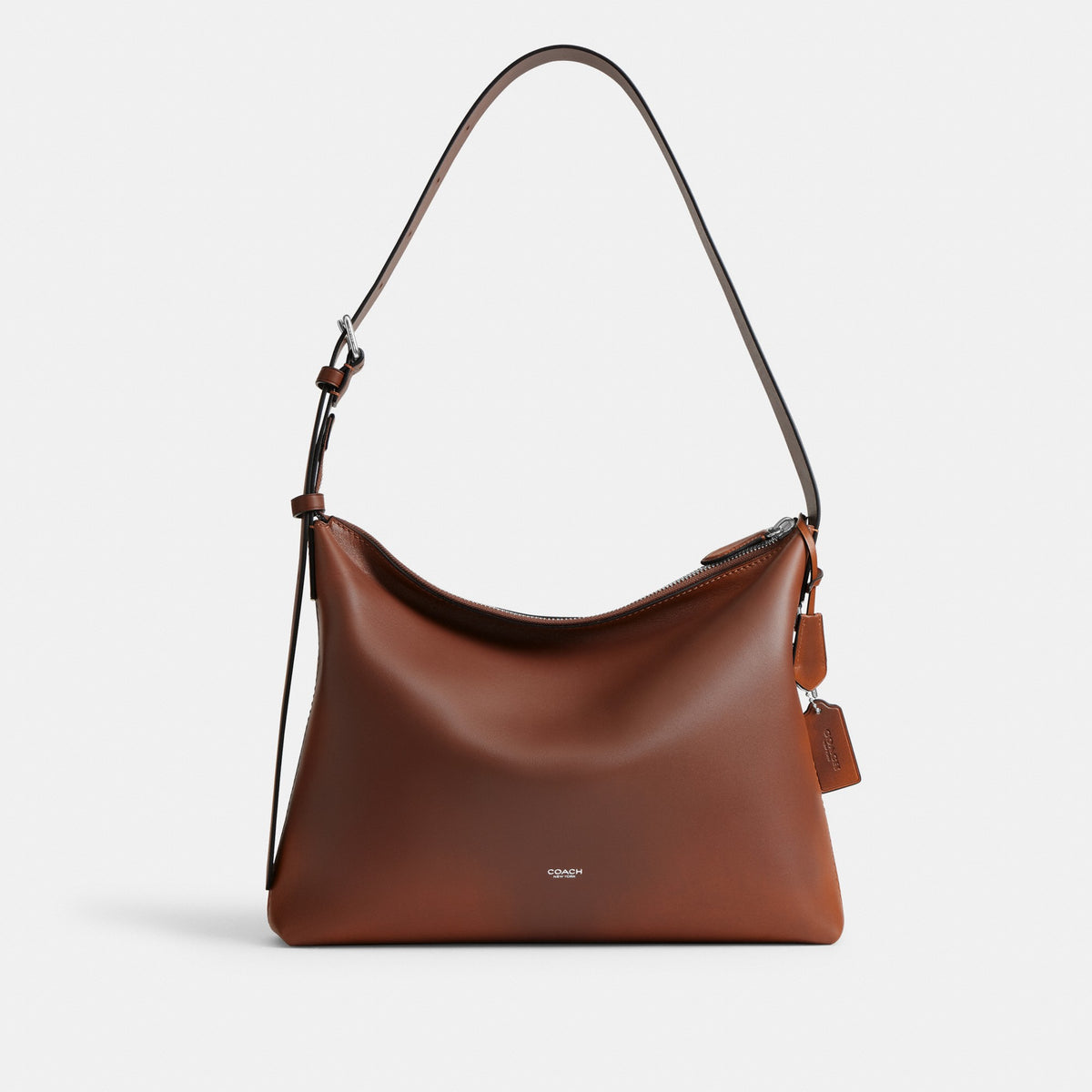 Coach Mott Messenger Bag 38 In Loved Leather - Saddle/Burnt Sienna