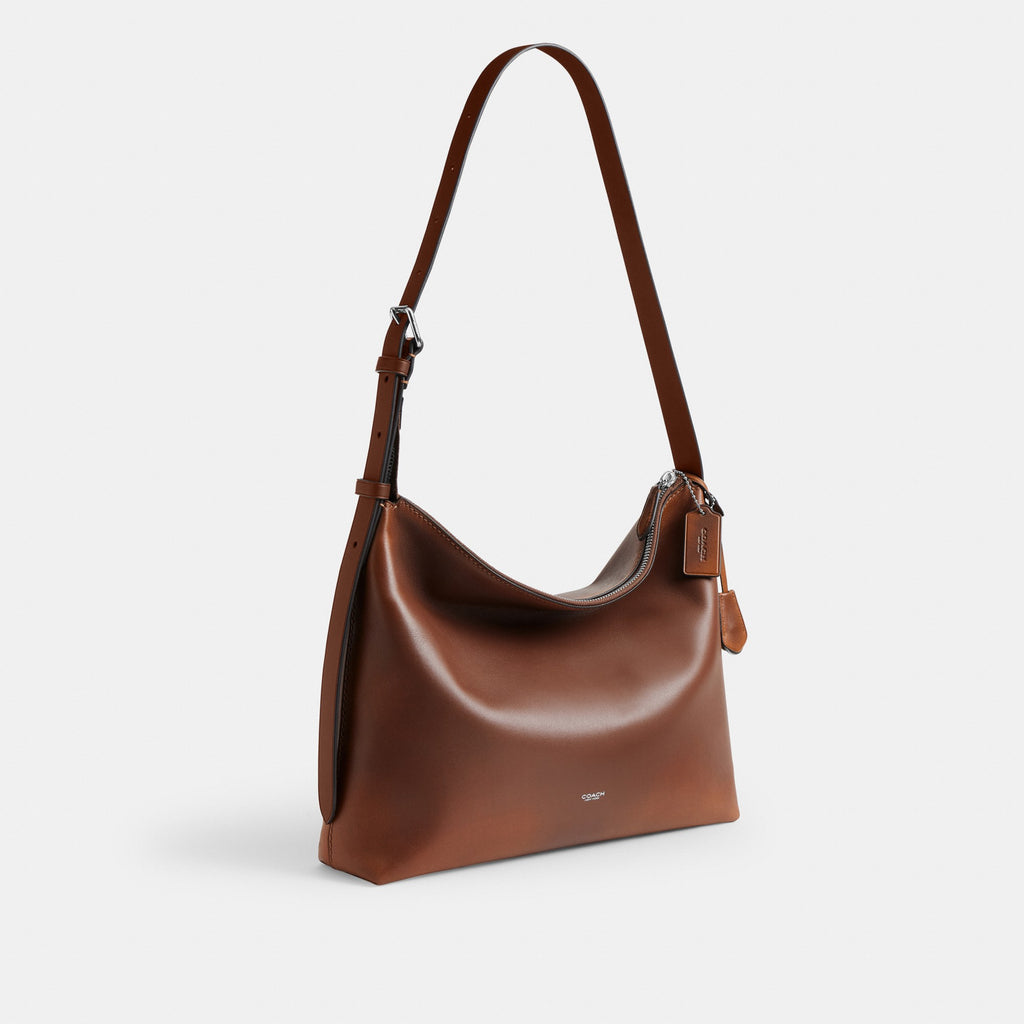 Coach Mott Messenger Bag 38 In Loved Leather - Saddle/Burnt Sienna