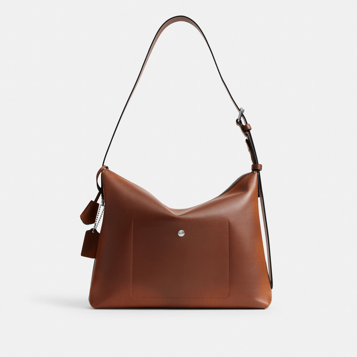 Coach Mott Messenger Bag 38 In Loved Leather - Saddle/Burnt Sienna