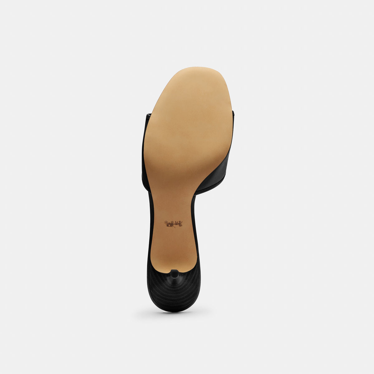 Coach Margot Sandal With Oversized Buckle In Loved Leather - Black (5)