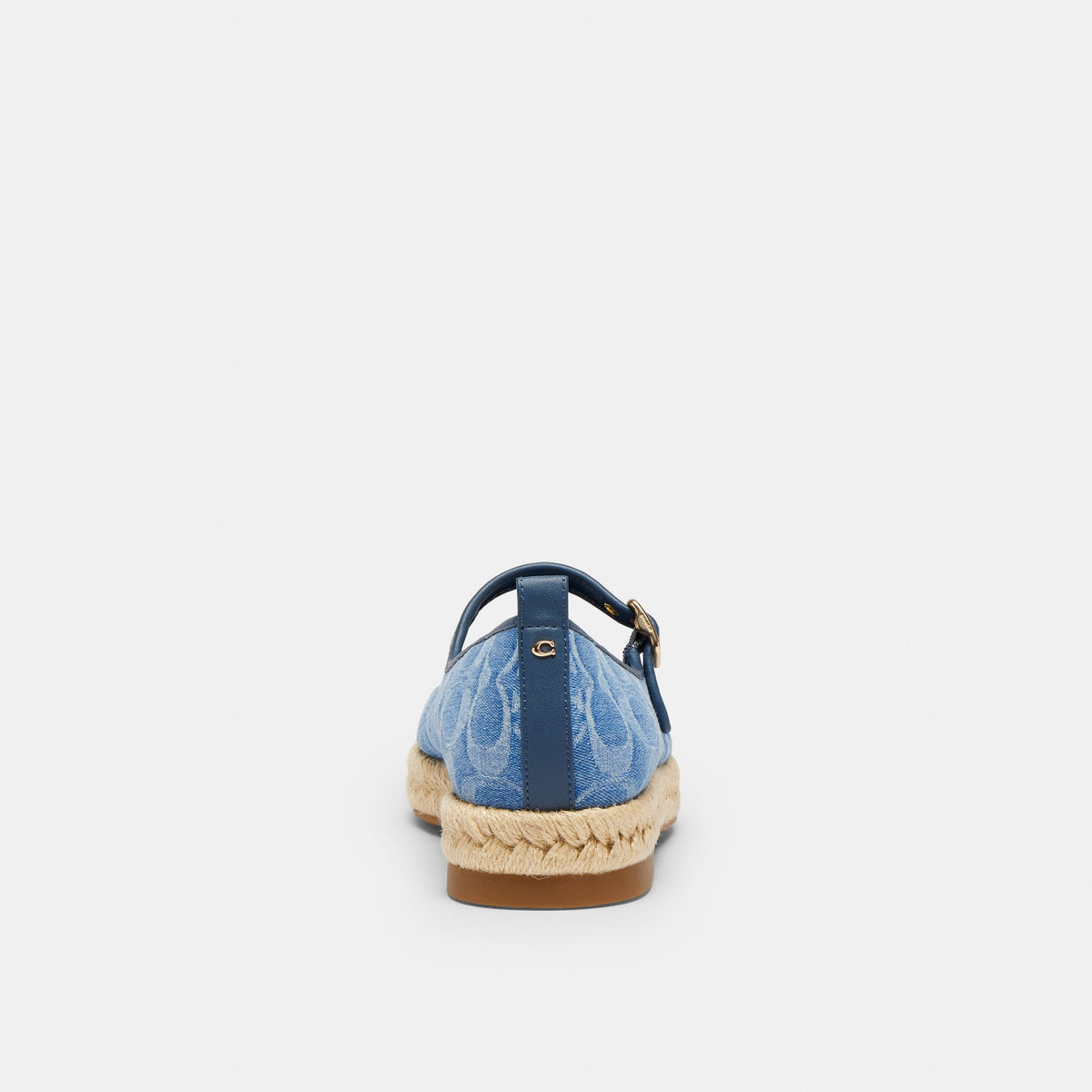Coach Mary Jane Espadrille In Signature Denim - Indigo (Women's)