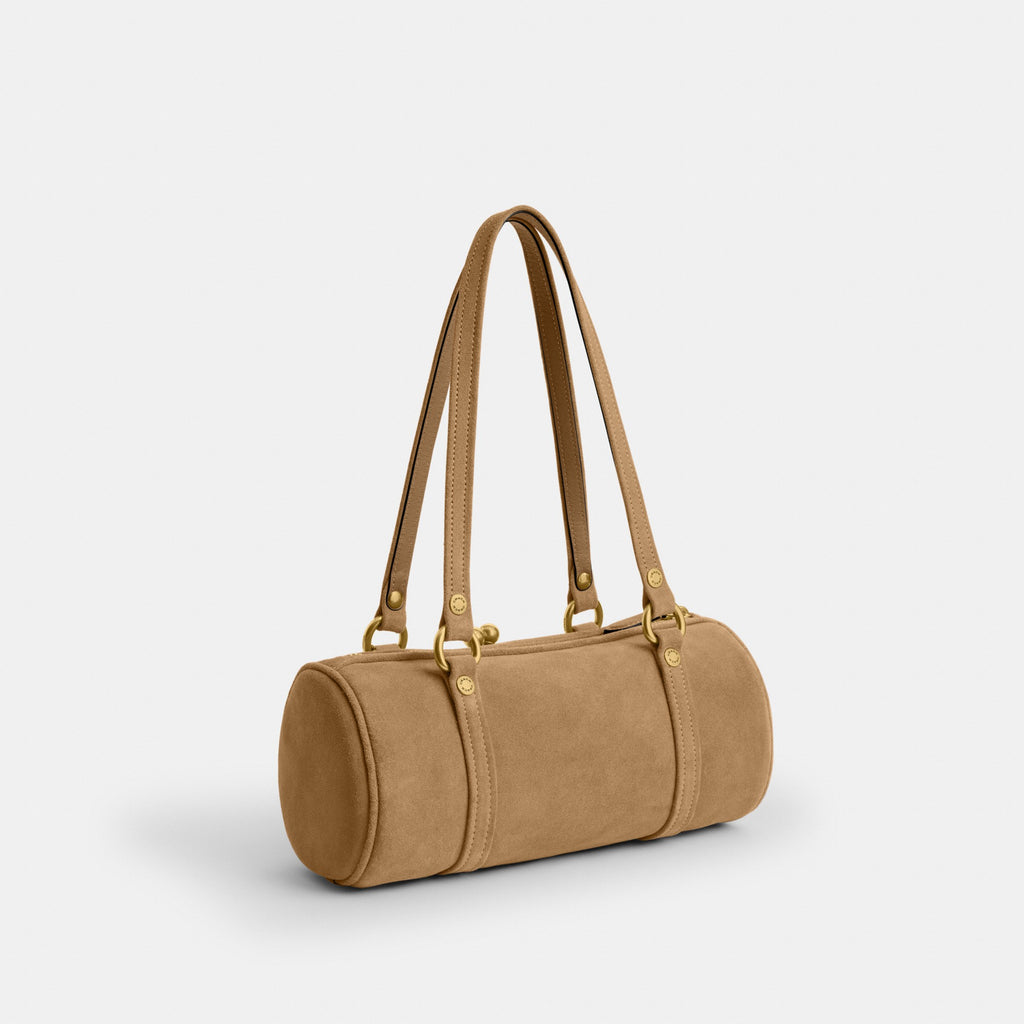 Coach Kisslock Barrel Bag 28 - Brass/Soul (Women's)