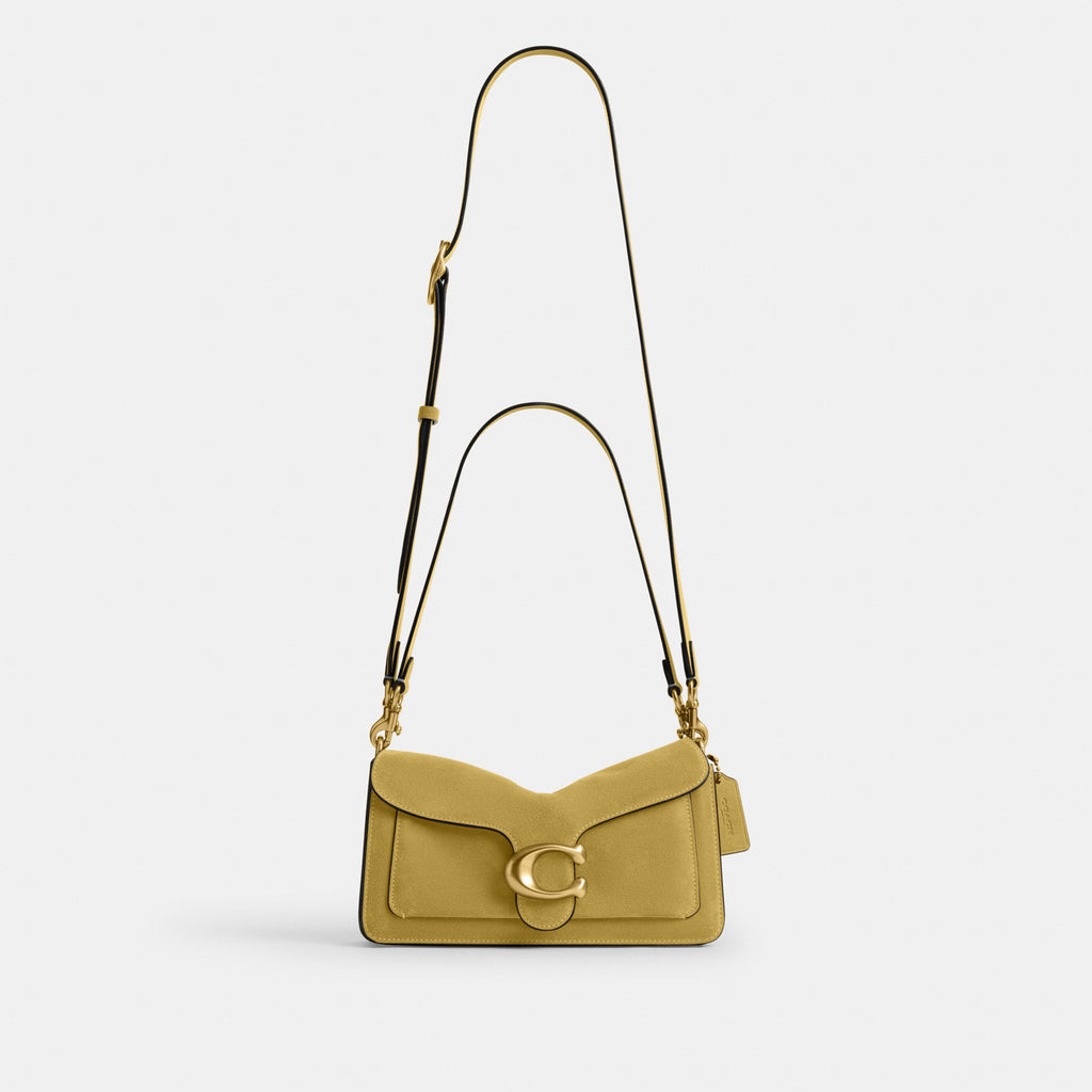 Coach Tabby Shoulder Bag 26 - Brass/Light Citron (Women's)