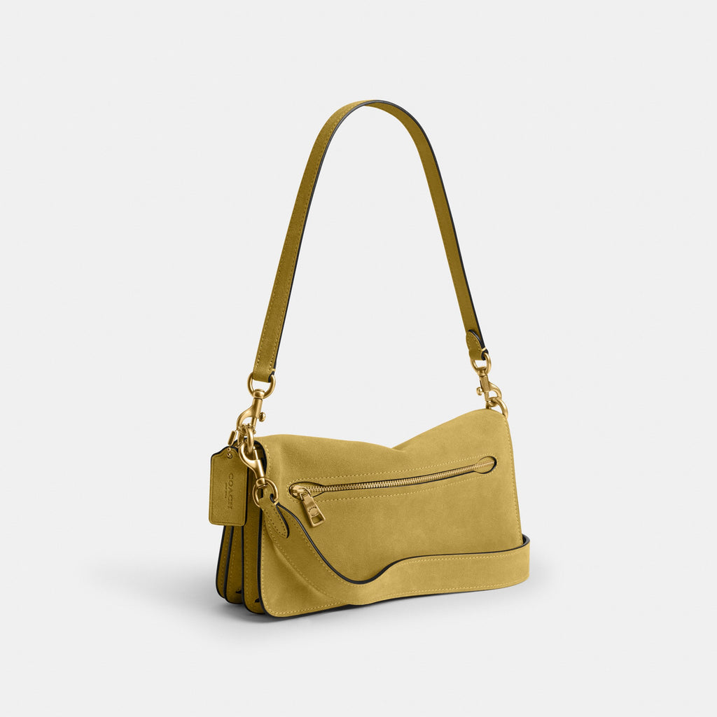 Coach Tabby Shoulder Bag 26 - Brass/Light Citron (Women's)