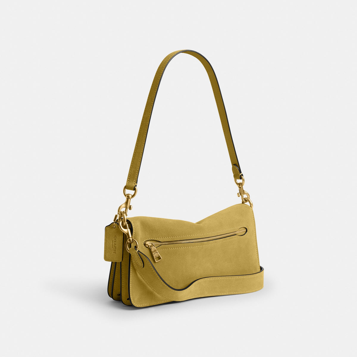Coach Tabby Shoulder Bag 26 - Brass/Light Citron (Women's)