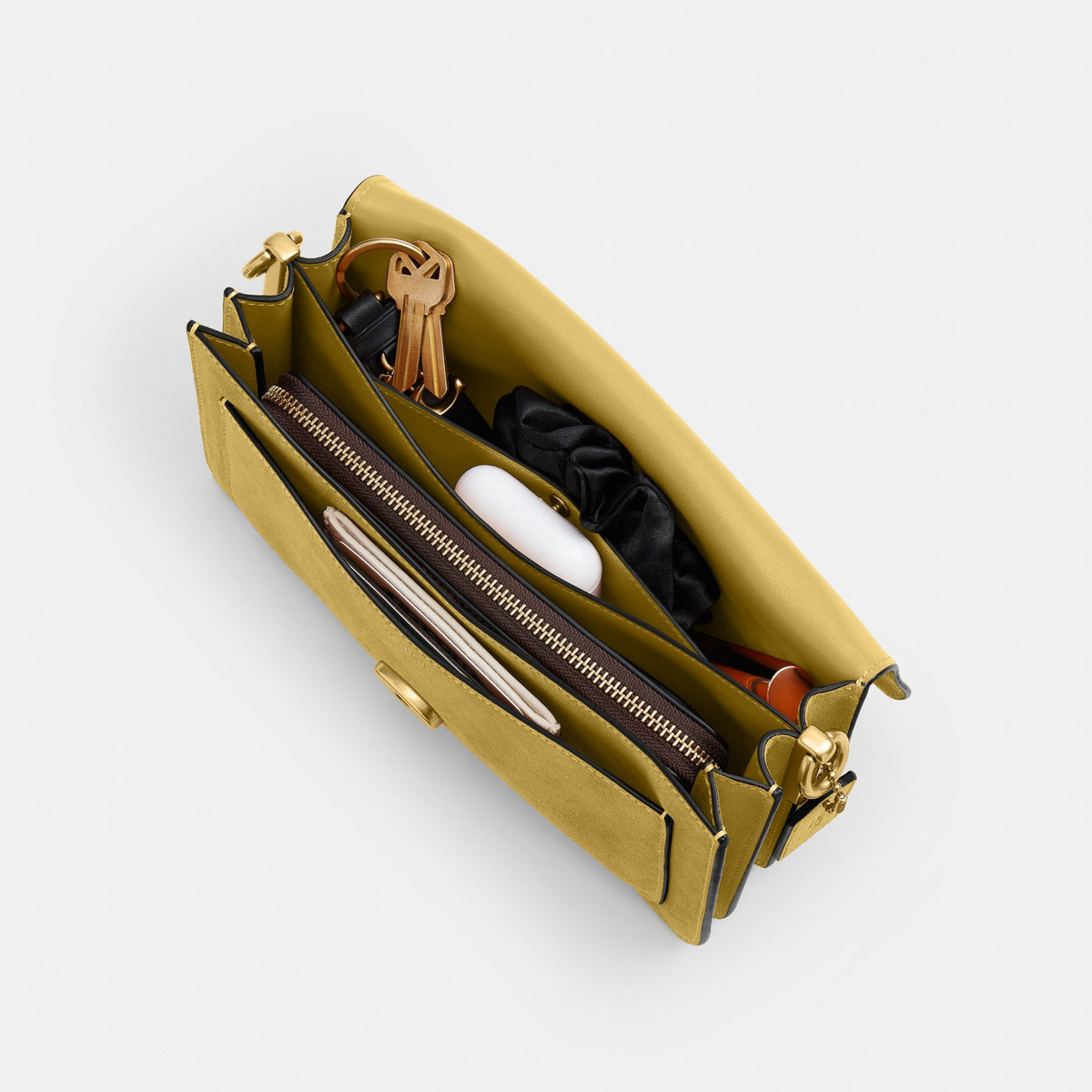 Coach Tabby Shoulder Bag 26 - Brass/Light Citron (Women's)