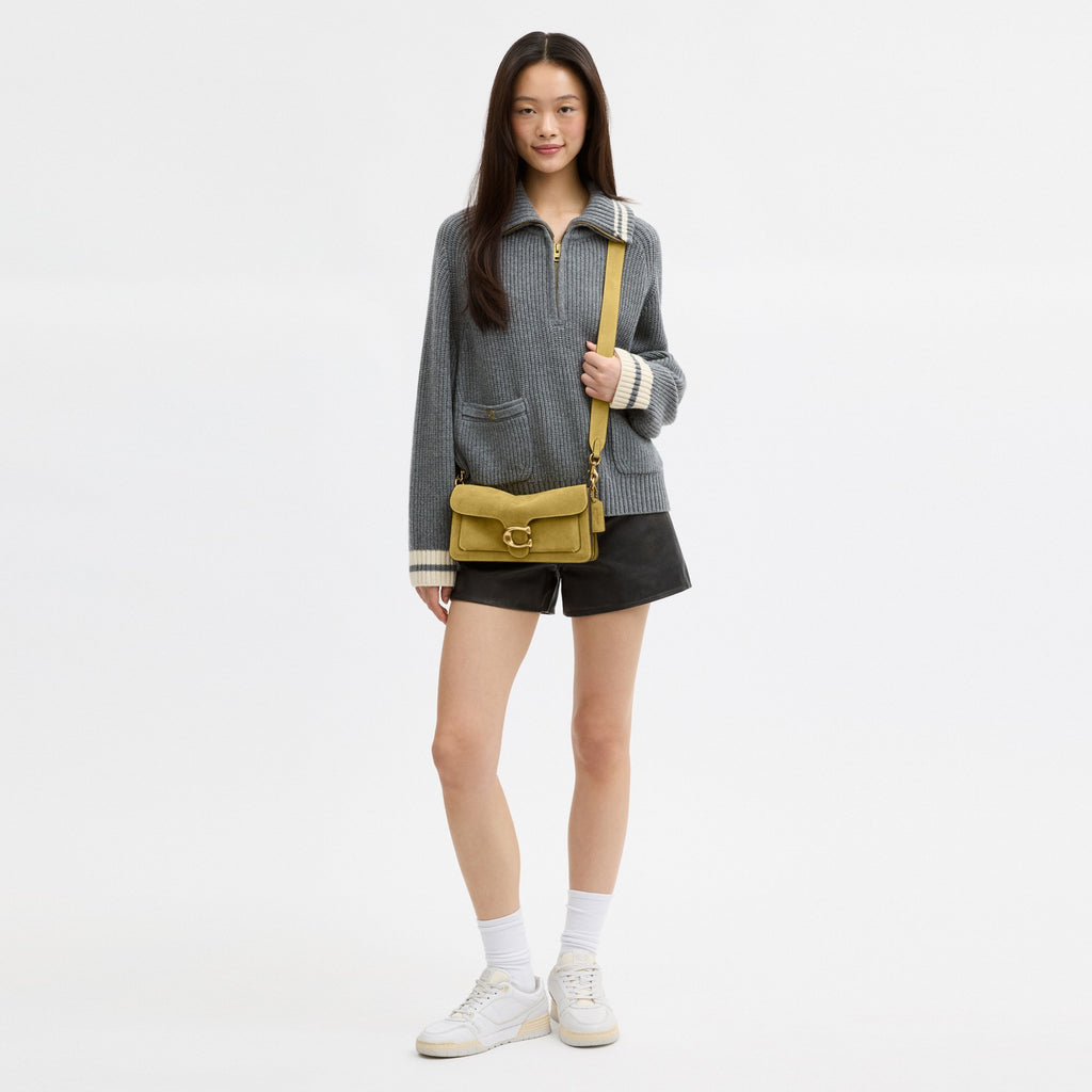 Coach Tabby Shoulder Bag 26 - Brass/Light Citron (Women's)