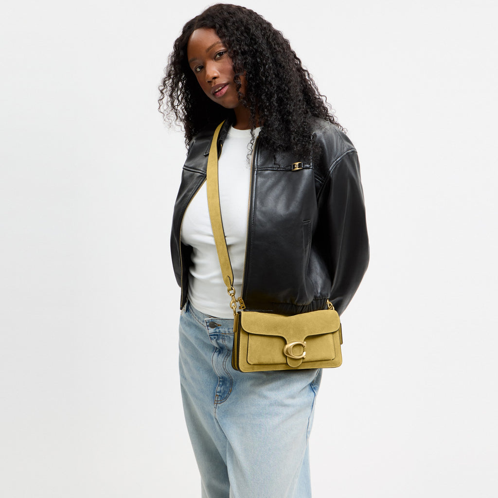Coach Tabby Shoulder Bag 26 - Brass/Light Citron (Women's)