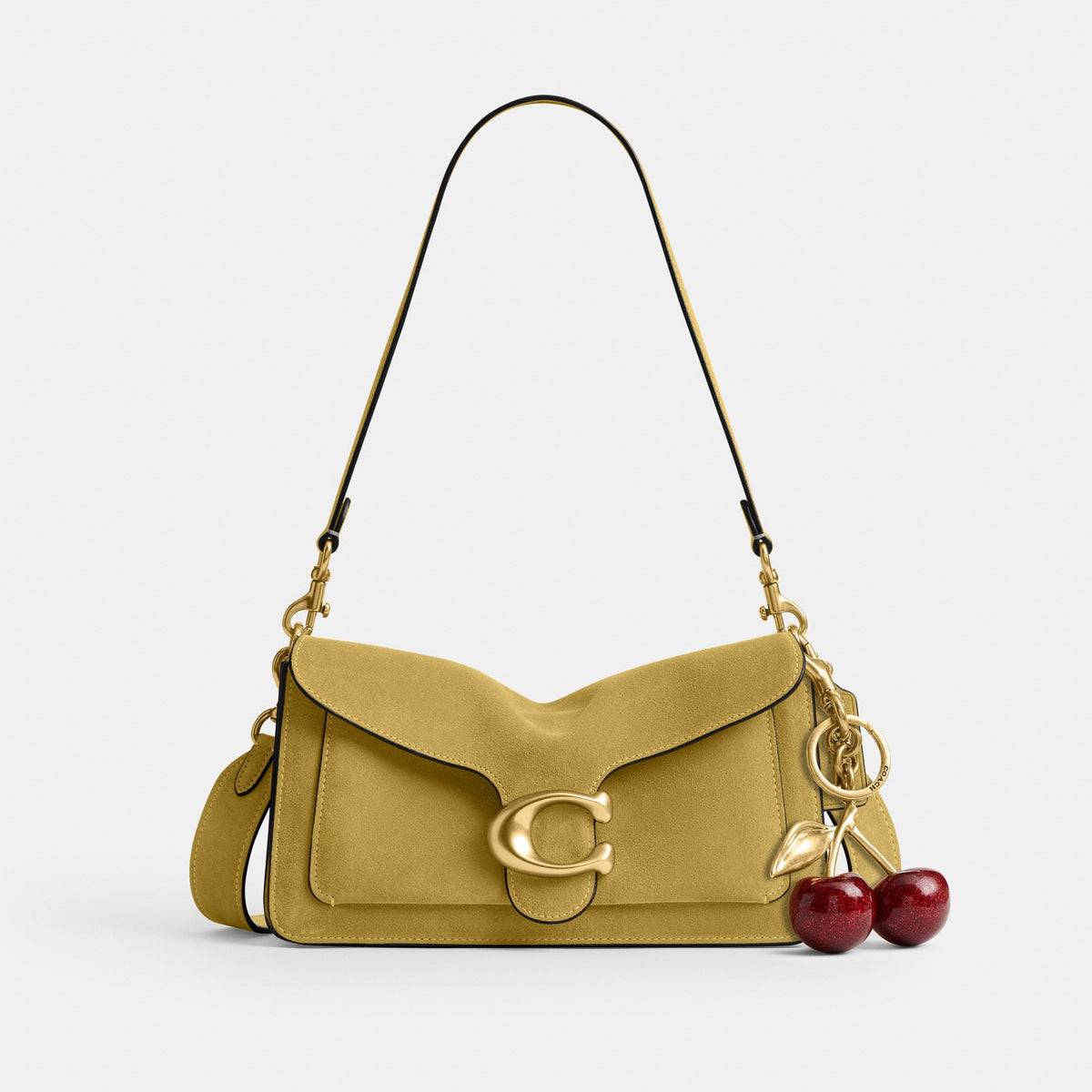 Coach Tabby Shoulder Bag 26 - Brass/Light Citron (Women's)