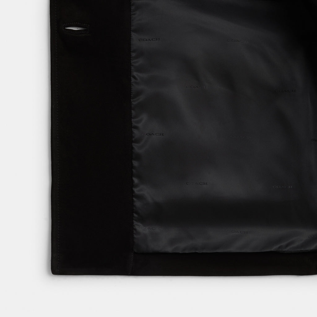 Coach Suede Jacket - Black (2)