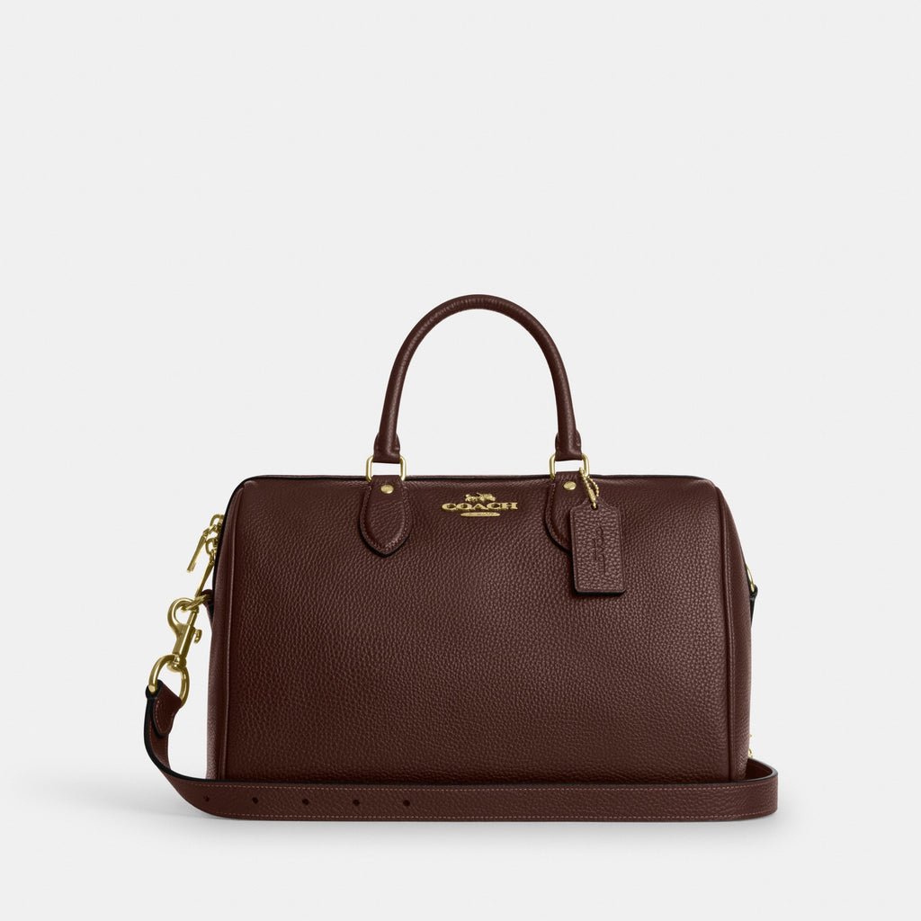 Coach Rowan Large Satchel Bag - Gold/Maple (Women's)