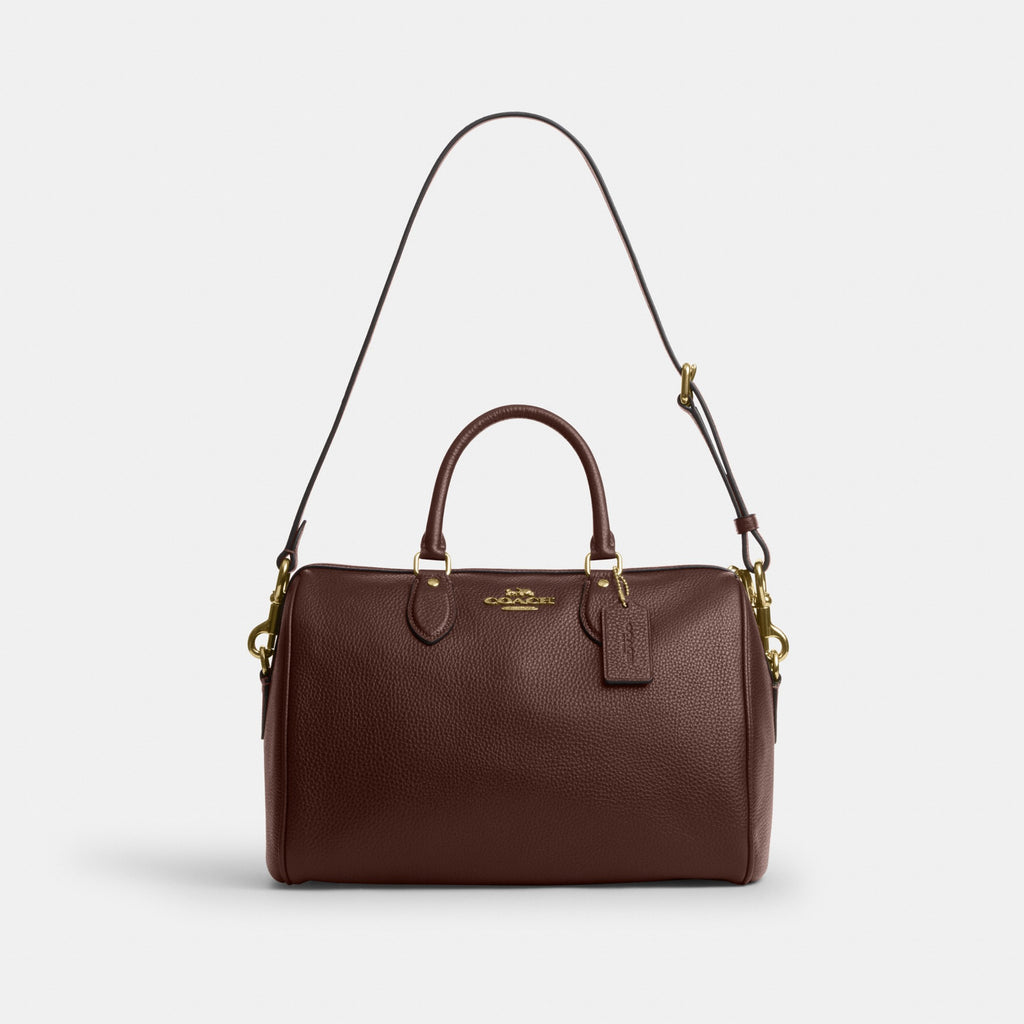 Coach Rowan Large Satchel Bag - Gold/Maple (Women's)
