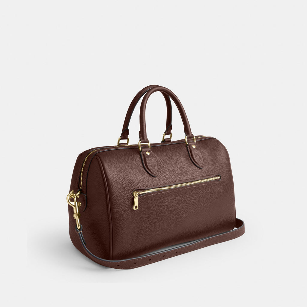 Coach Rowan Large Satchel Bag - Gold/Maple (Women's)