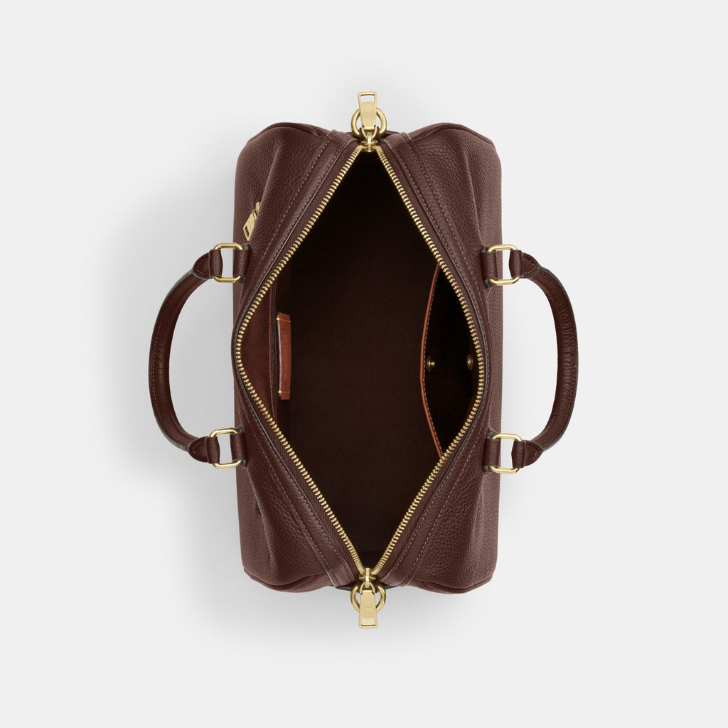 Coach Rowan Large Satchel Bag - Gold/Maple (Women's)