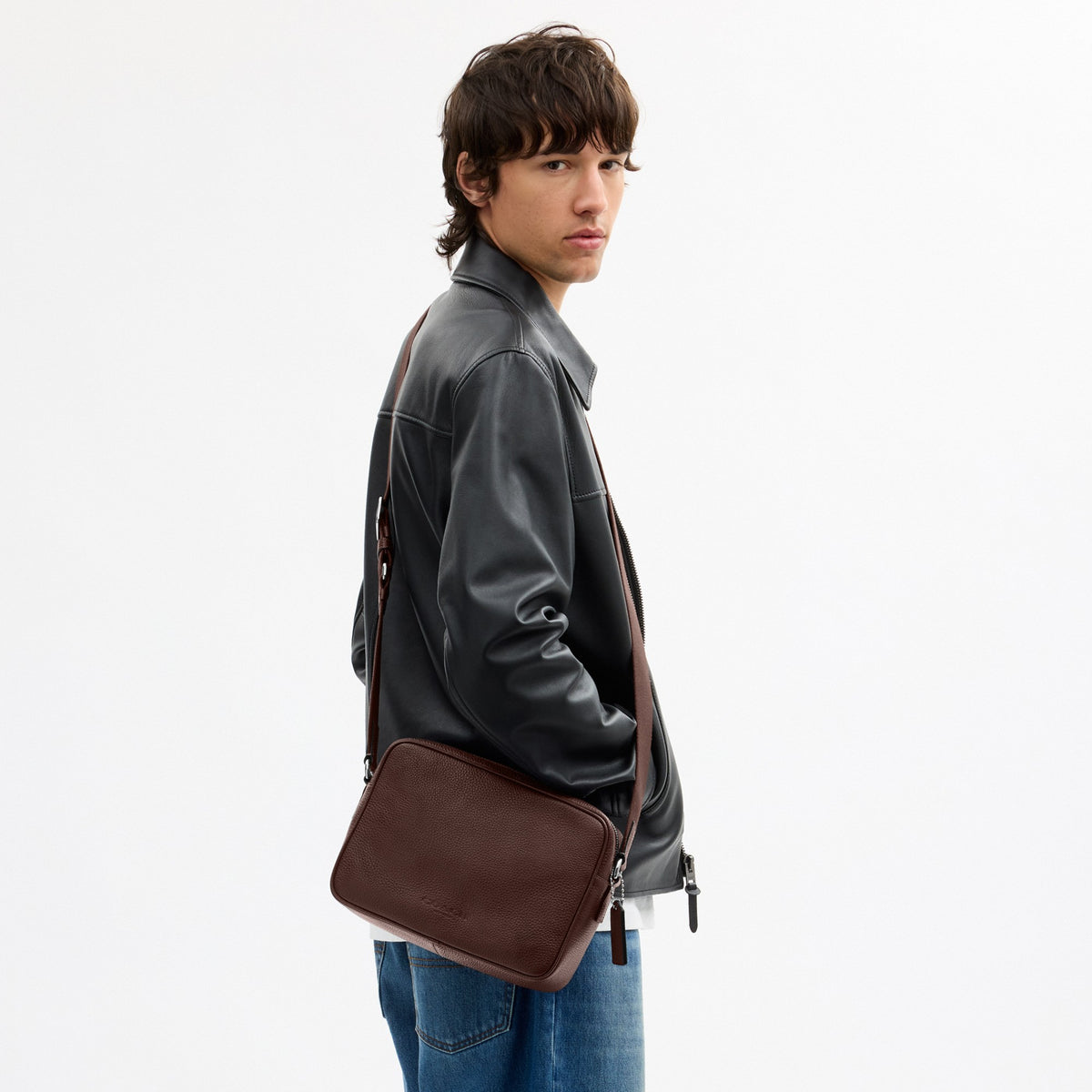 Coach Colton Crossbody Bag 25 - Silver/Maple