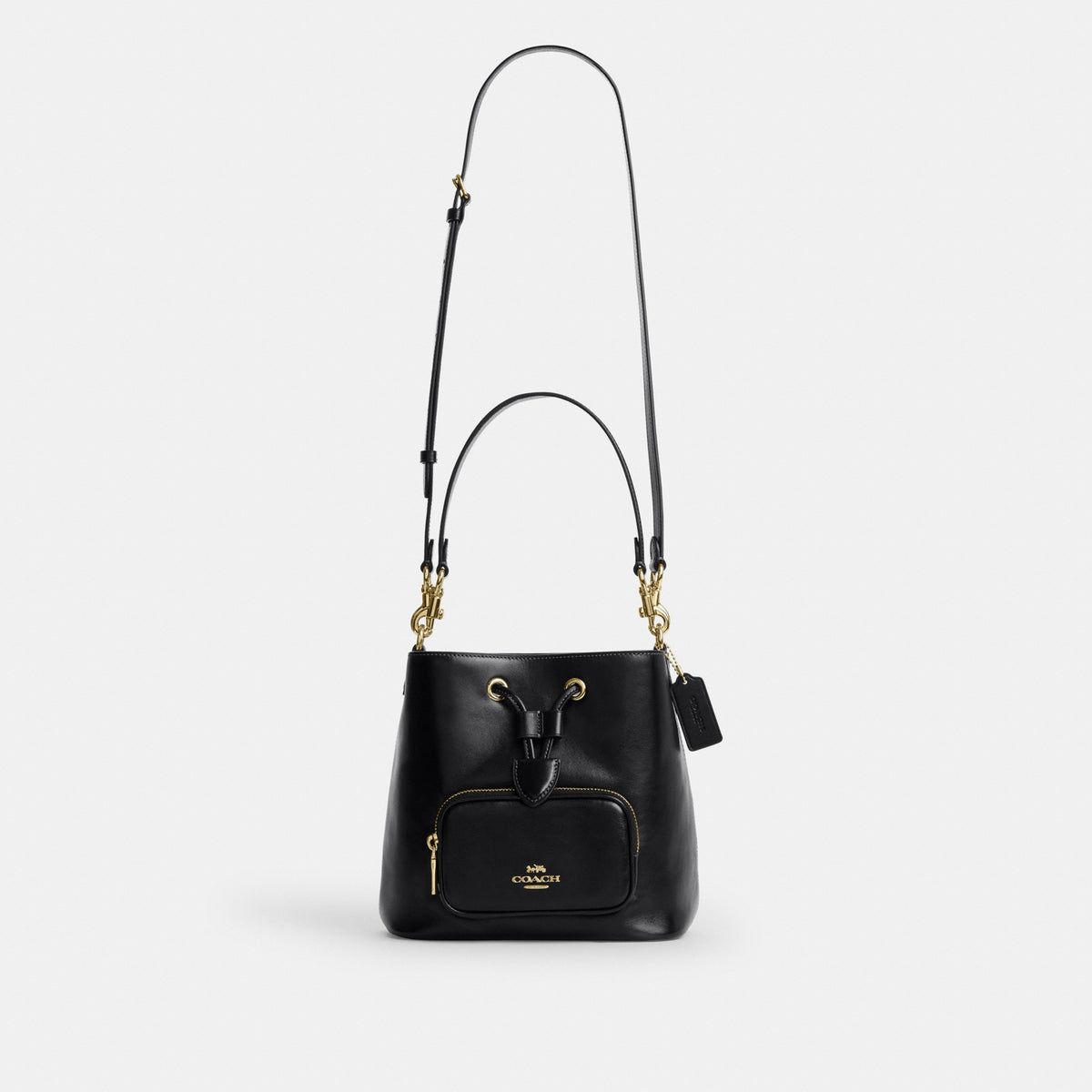 Coach Rowan Bucket Bag With Pocket - Gold/Black (Women's)
