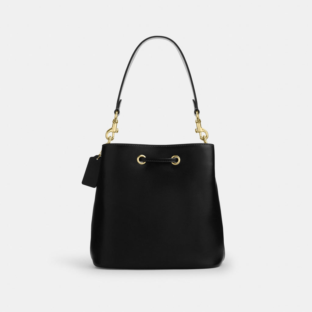 Coach Rowan Bucket Bag With Pocket - Gold/Black (Women's)