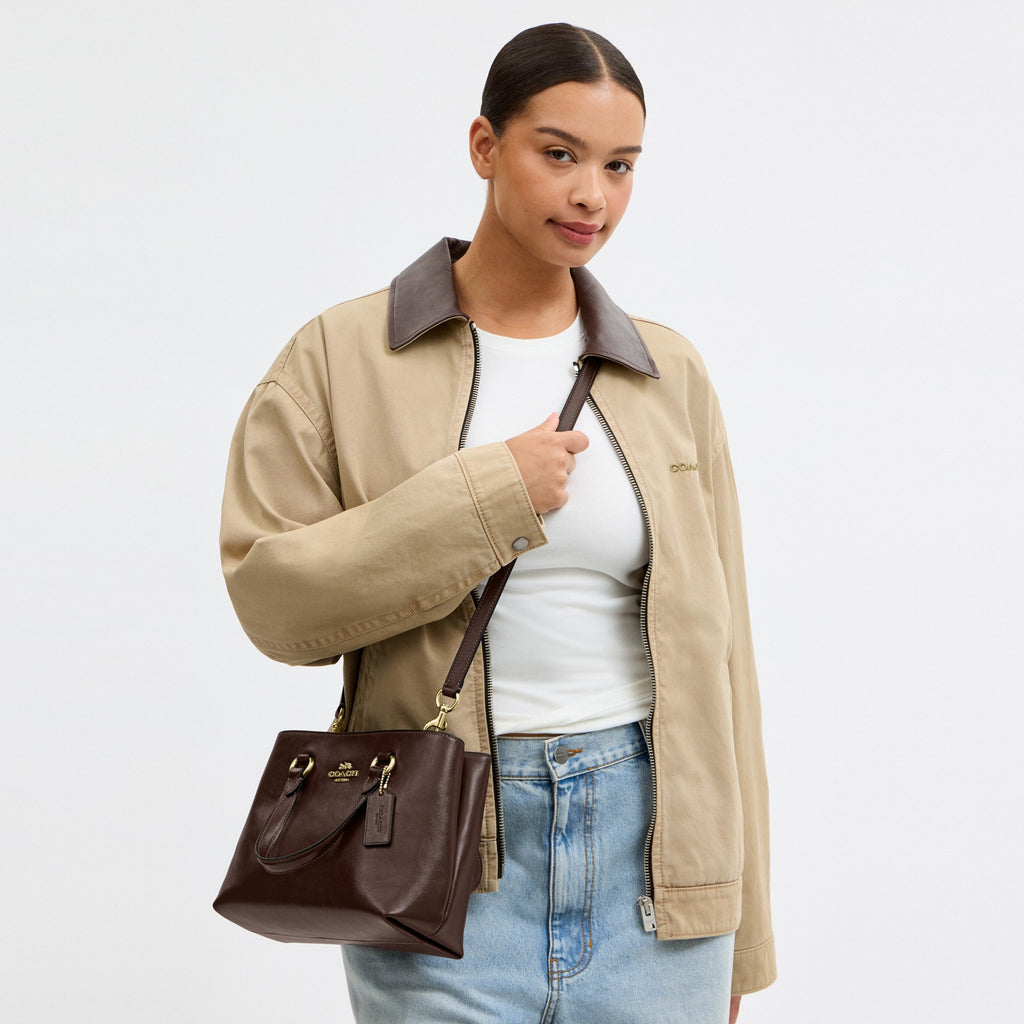 Coach Station Carryall Bag - Gold/Maple (Women's)