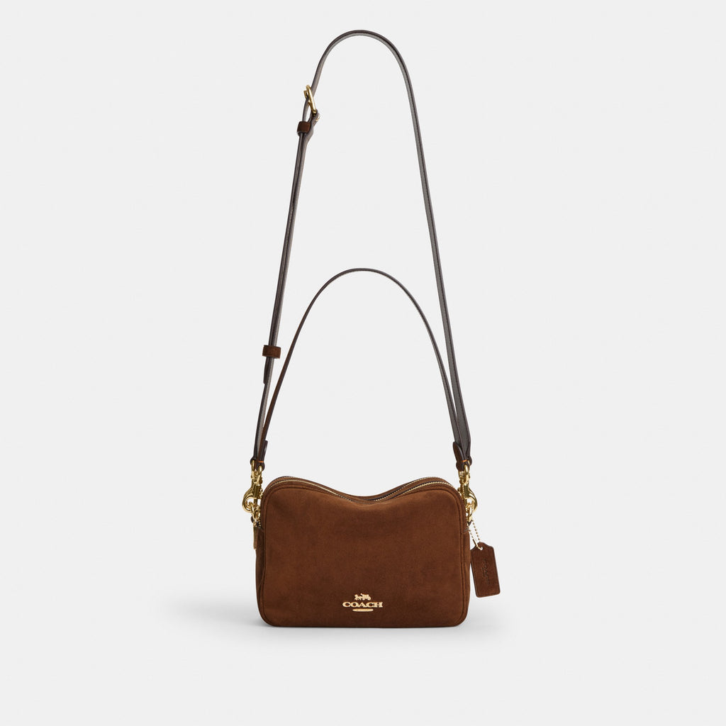 Coach Carey Crossbody Bag - Gold/Warm Brown (Women's)