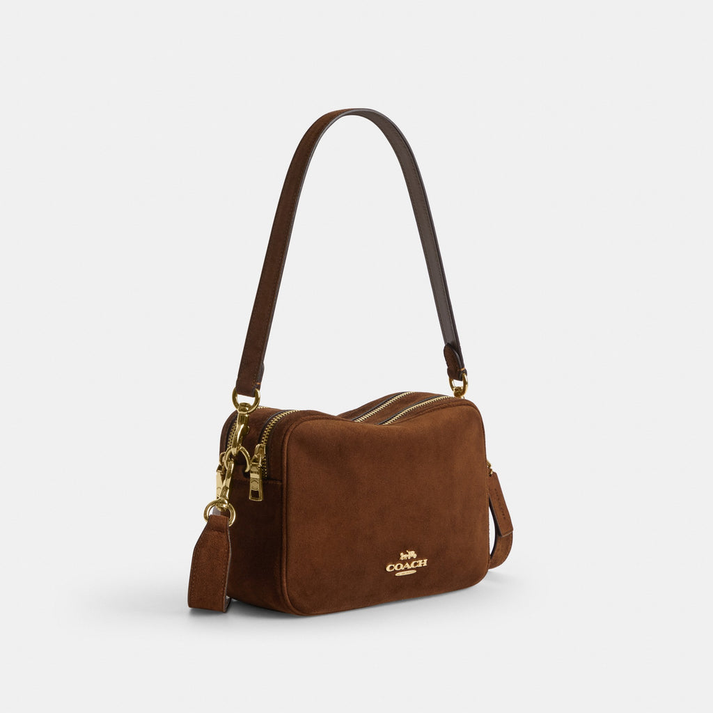 Coach Carey Crossbody Bag - Gold/Warm Brown (Women's)