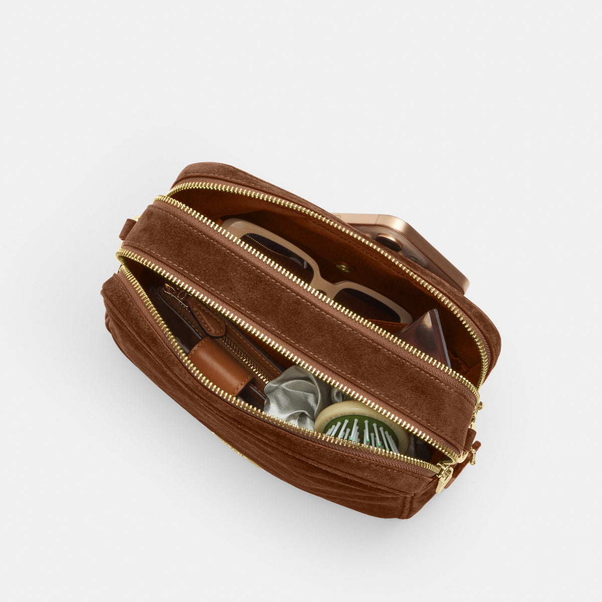 Coach Carey Crossbody Bag - Gold/Warm Brown (Women's)