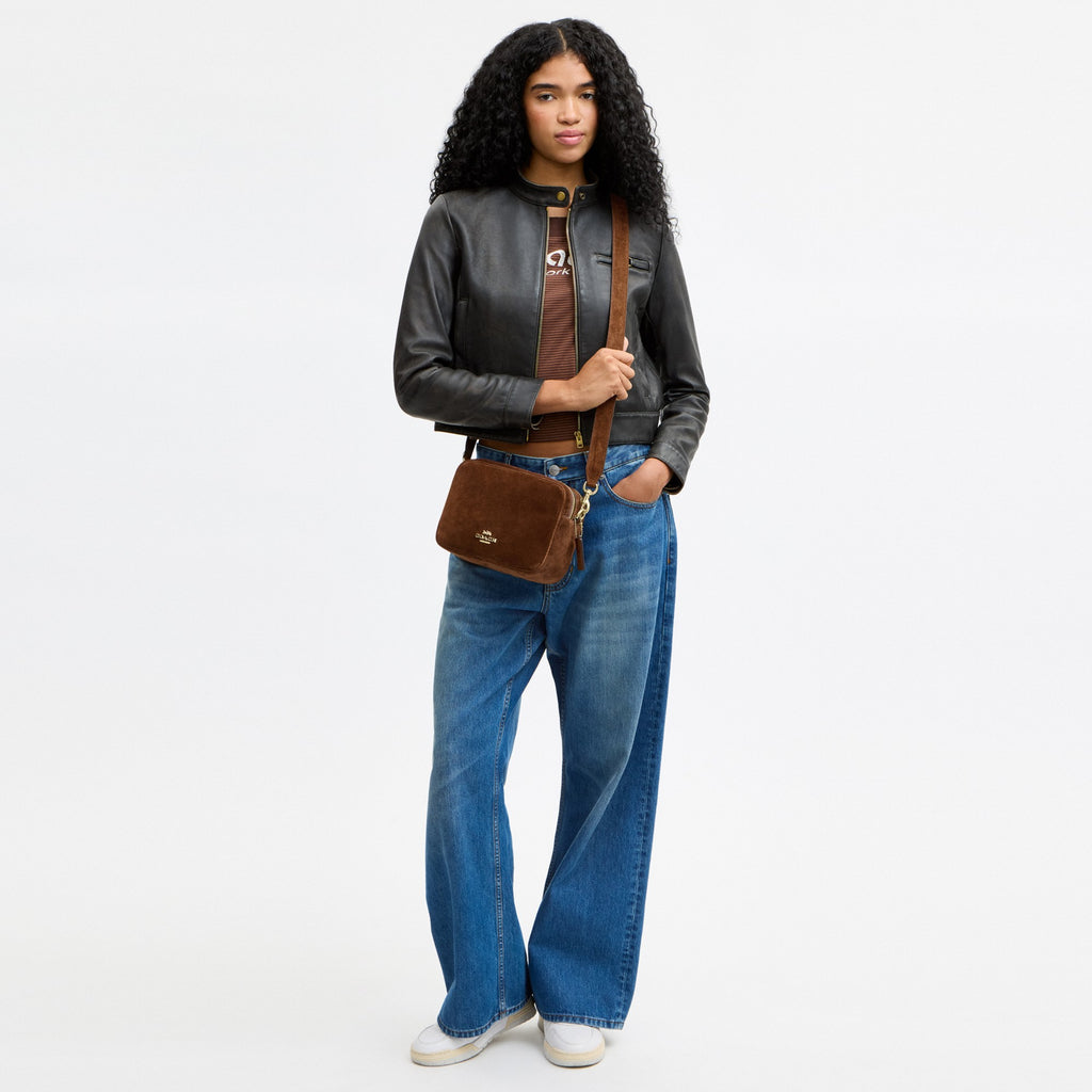 Coach Carey Crossbody Bag - Gold/Warm Brown (Women's)