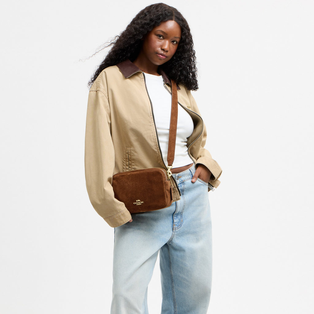 Coach Carey Crossbody Bag - Gold/Warm Brown (Women's)