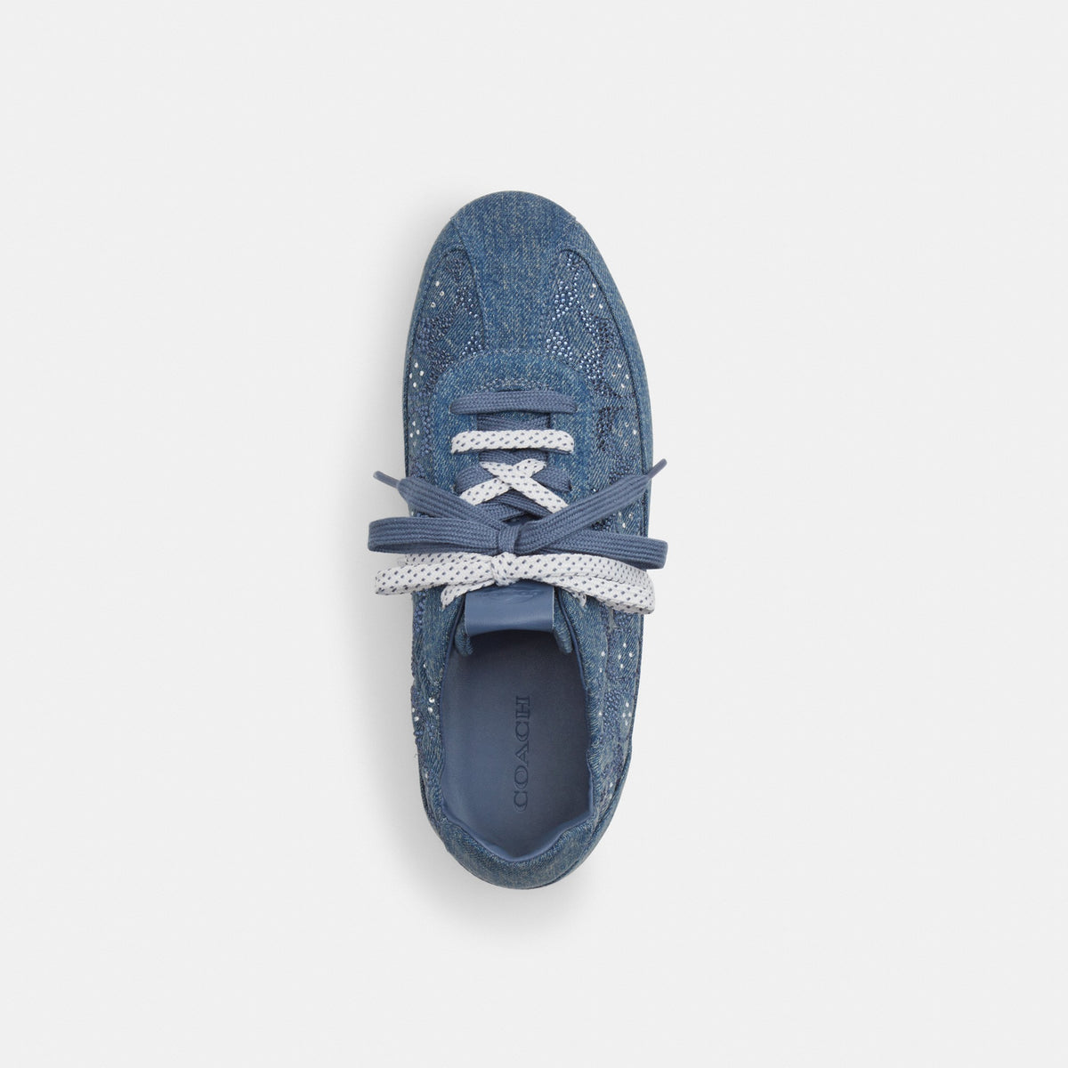 Coach Soft Sneaker In Signature Denim - Denim Blue (Women's)