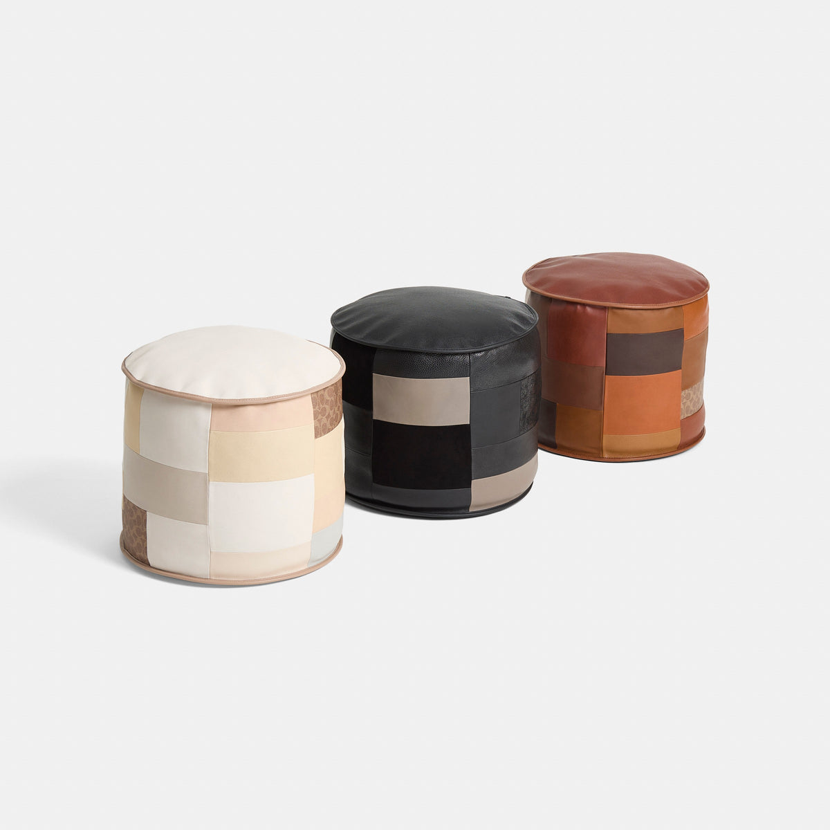 Coach Remade Pouf - Beige Multi (2)