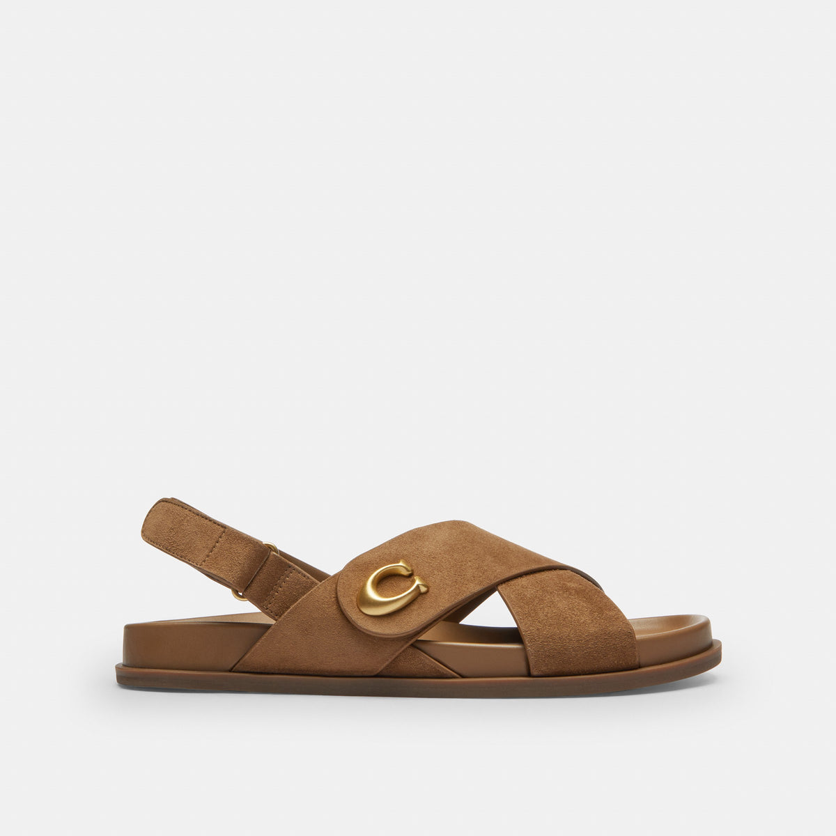 Coach Sculpted C Criss Cross Sandal - Coconut (2)