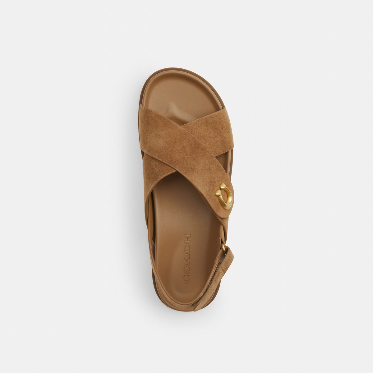 Coach Sculpted C Criss Cross Sandal - Coconut (3)