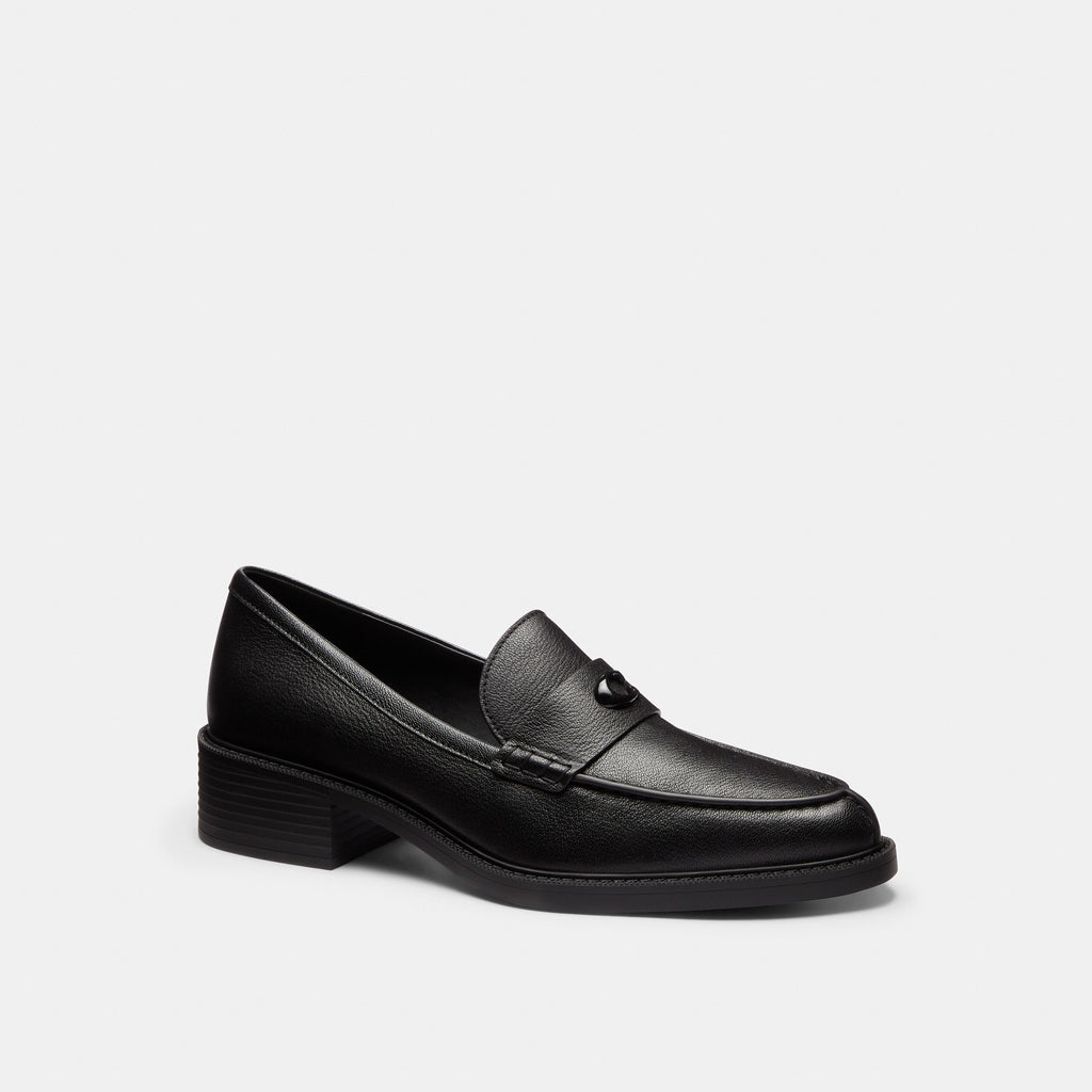 Coach Pointed Toe Loafer - Black
