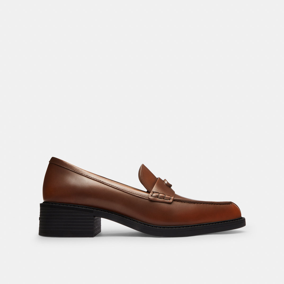 Coach Pointed Toe Loafer In Loved Leather - Saddle (2)