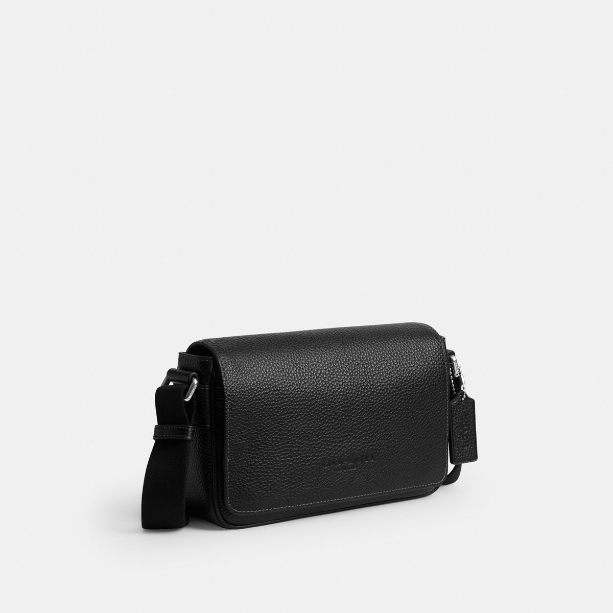 Coach Jack Small Flap Crossbody Bag - Silver/BLACK