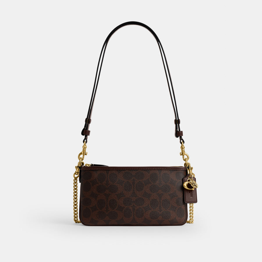 Coach Audrey Crossbody Bag In Signature Canvas - Brass/Maple (Women's)