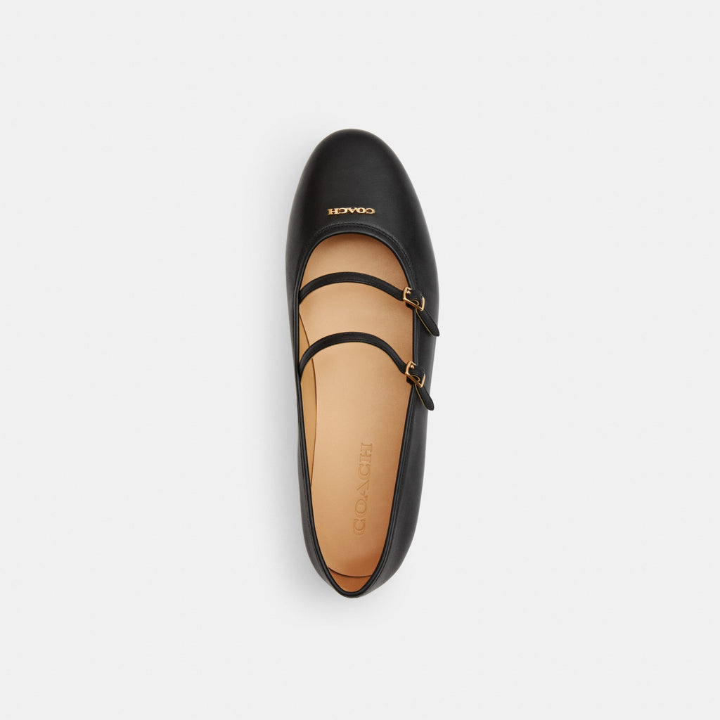 Coach Double Buckle Mary Jane - Black (Women's)