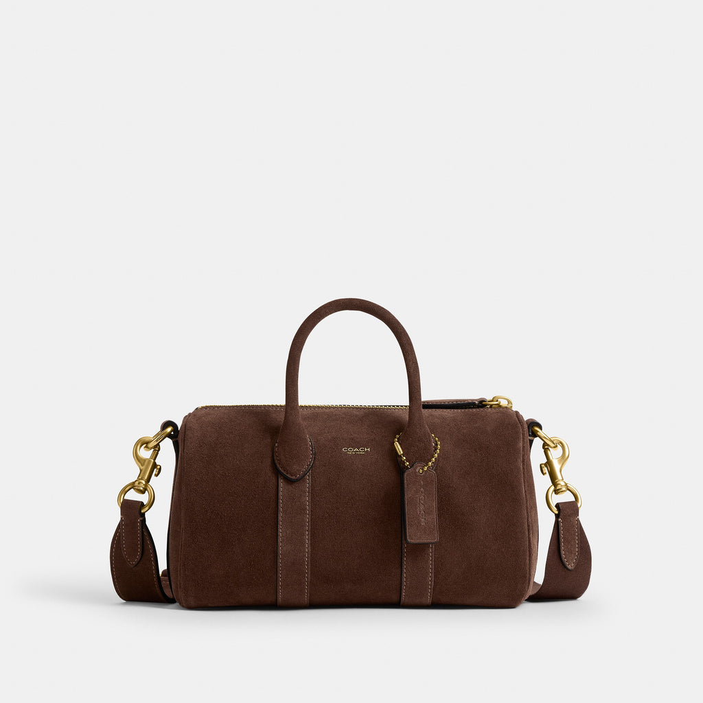 Coach Compass Bag 25 - Dark Chocolate Suede